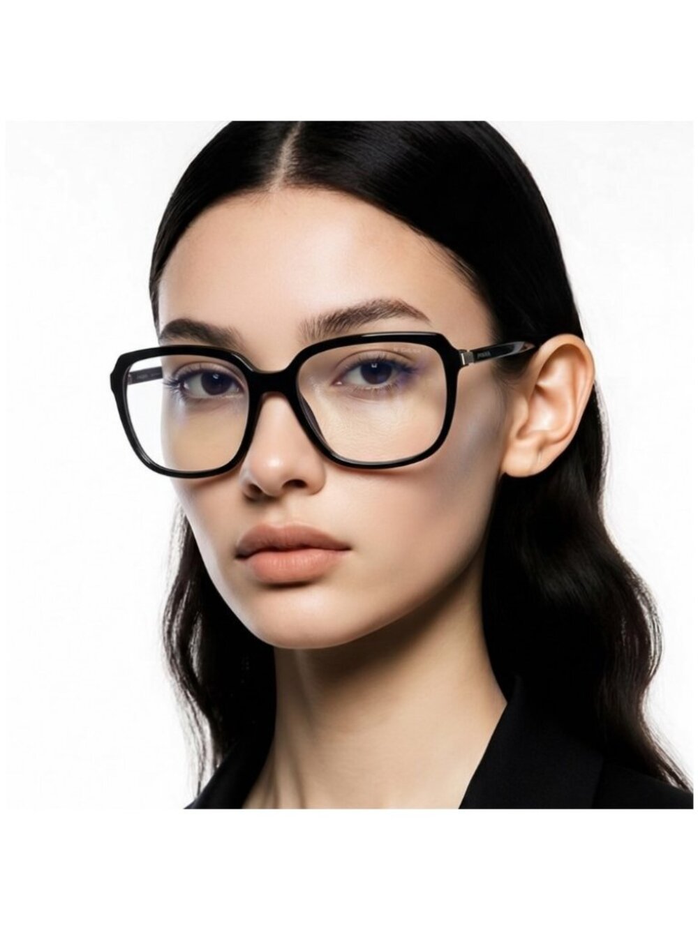 Prada SPR 10V 1AB-09H Women s Fashion Glasses Black New